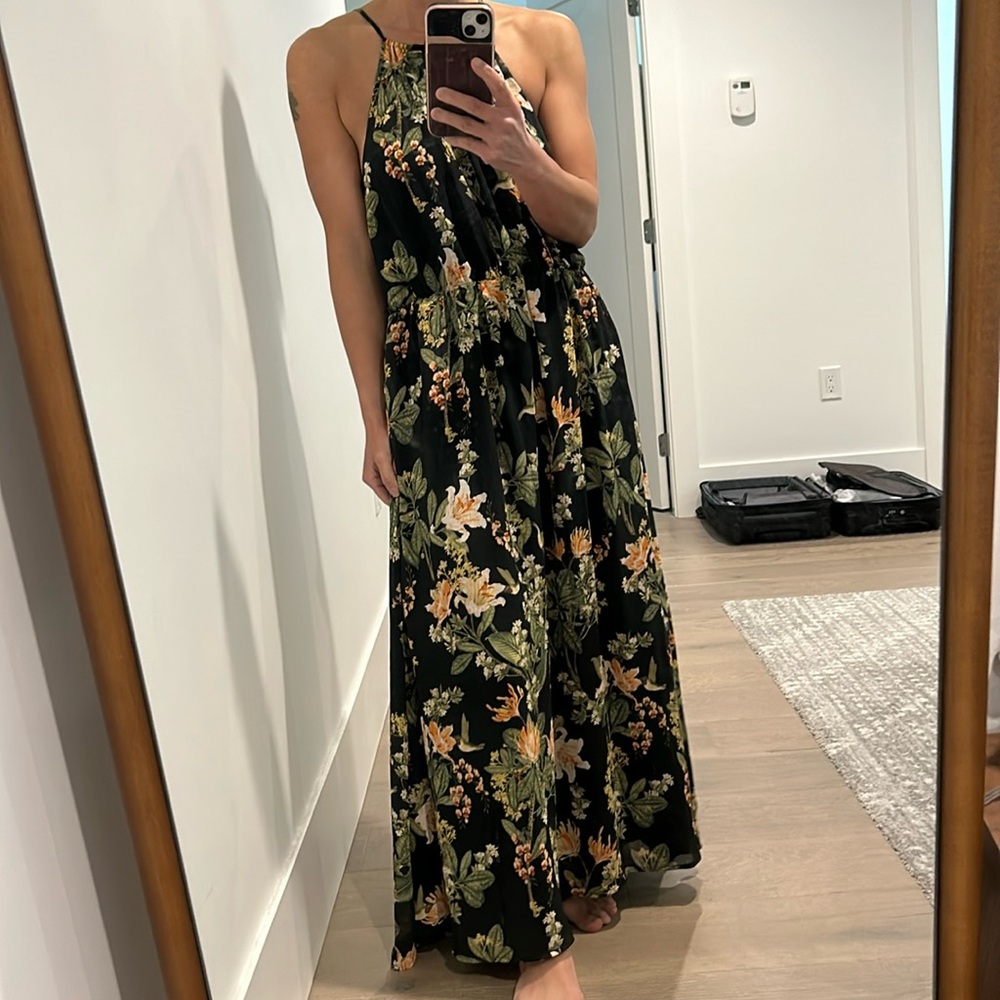 EUC H&M Maxi Chiffon Dress